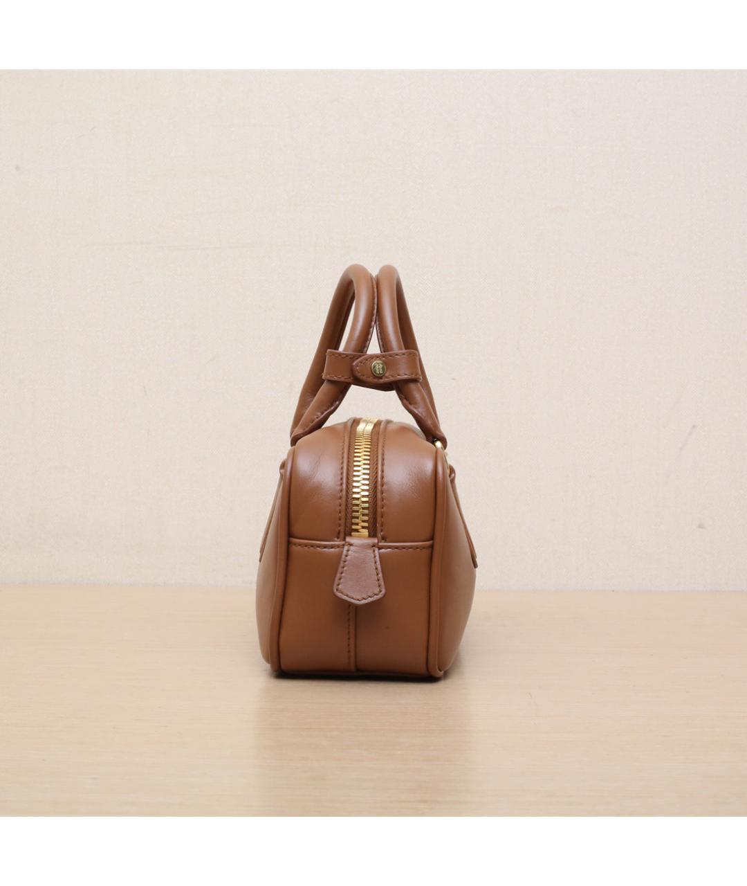 MIU MIU Коричневая кожаная сумка через плечо, фото 5