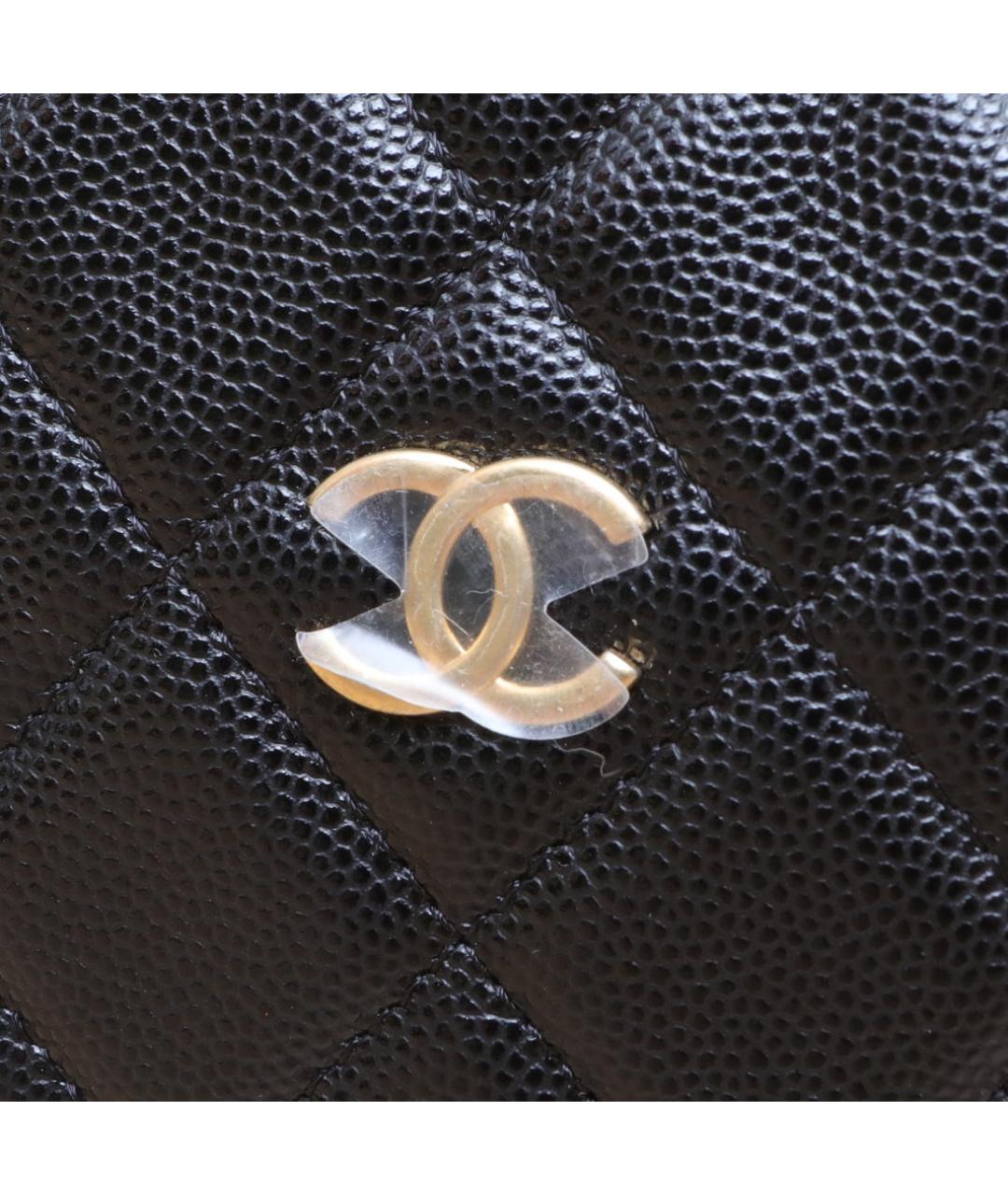 CHANEL Черная кожаная сумка через плечо, фото 8