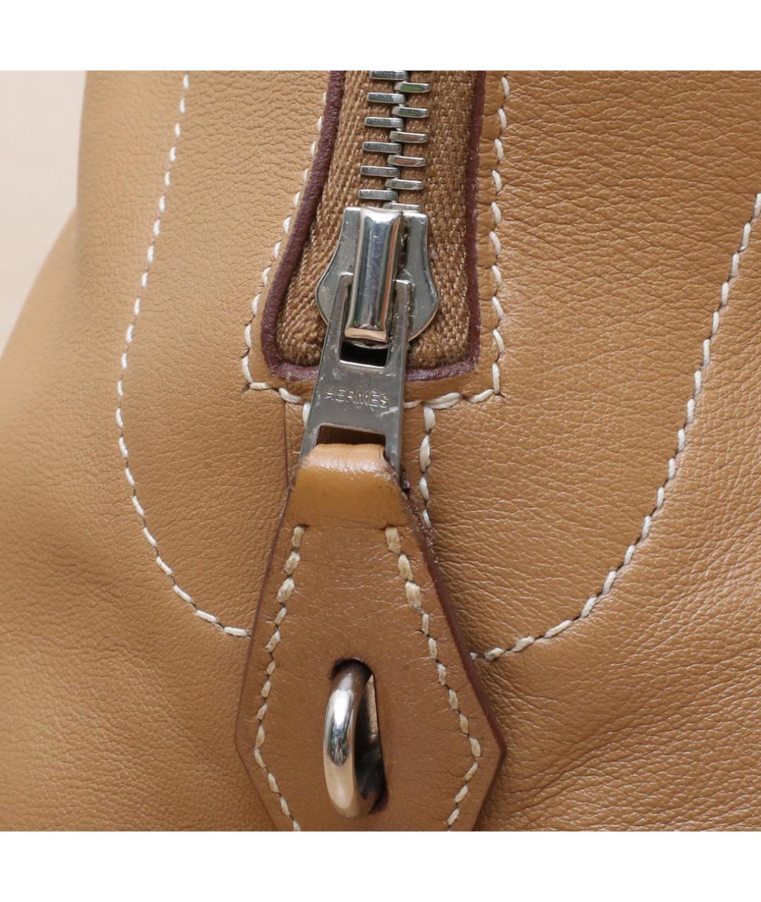 HERMES Коричневая кожаная сумка через плечо, фото 8