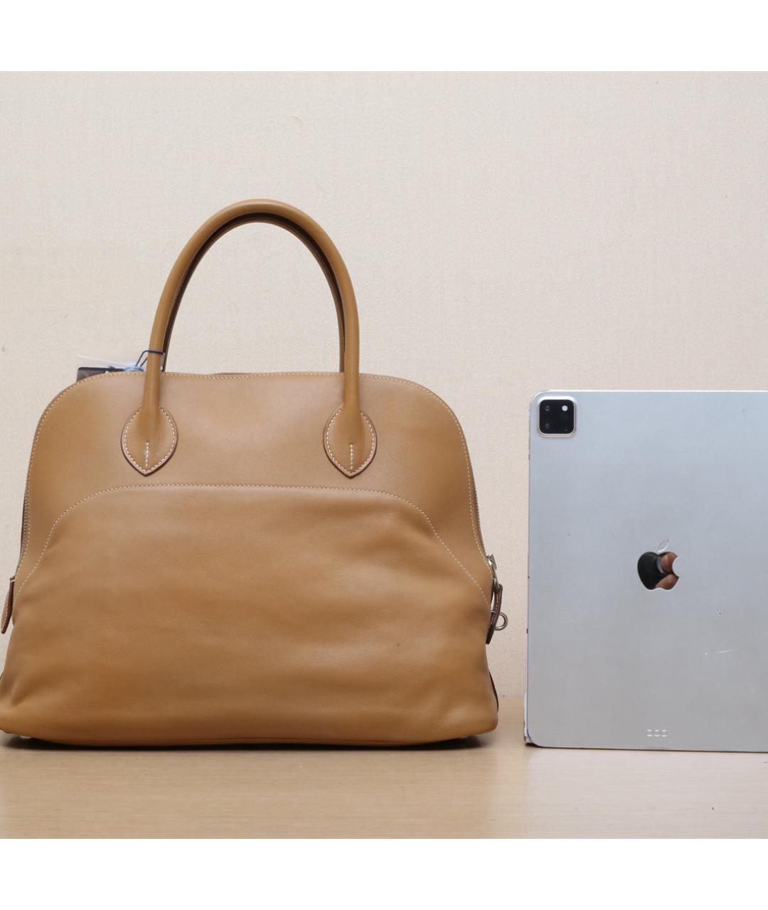 HERMES Коричневая кожаная сумка через плечо, фото 7