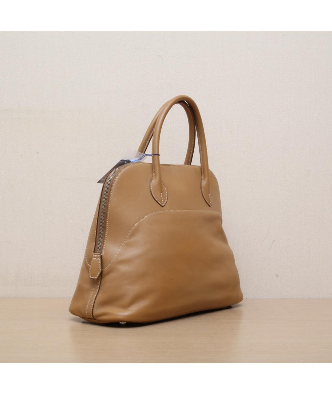 HERMES Коричневая кожаная сумка через плечо, фото 6