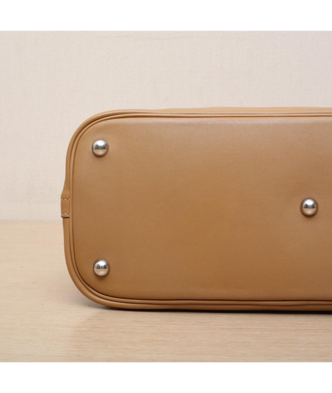 HERMES Коричневая кожаная сумка через плечо, фото 9