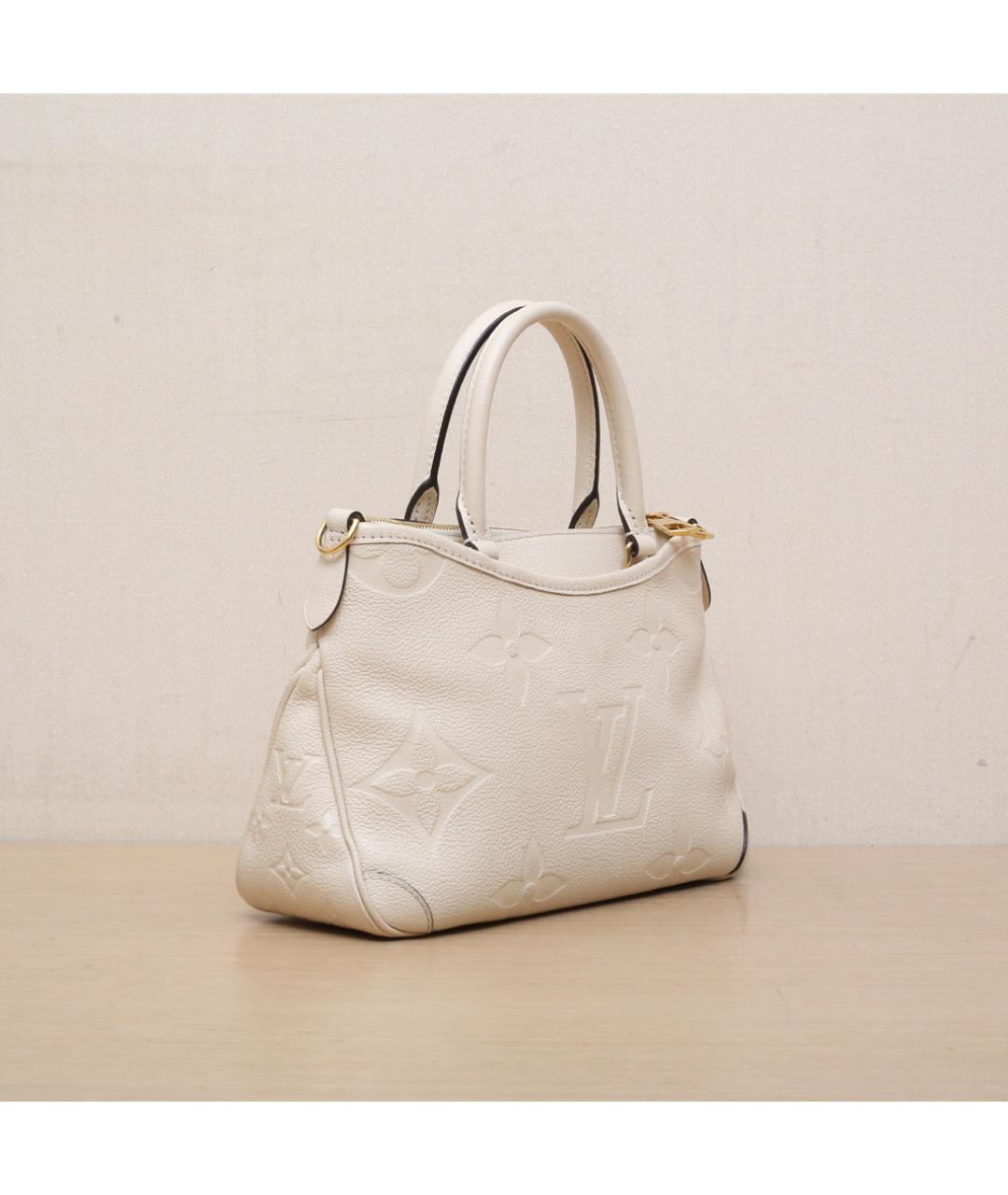 LOUIS VUITTON Бежевая кожаная сумка через плечо, фото 6