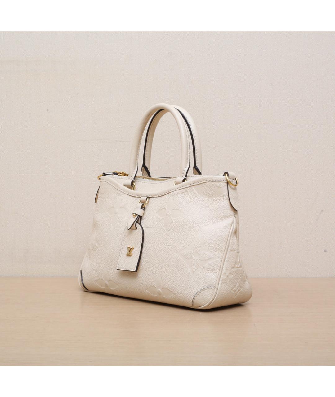 LOUIS VUITTON Бежевая кожаная сумка через плечо, фото 4