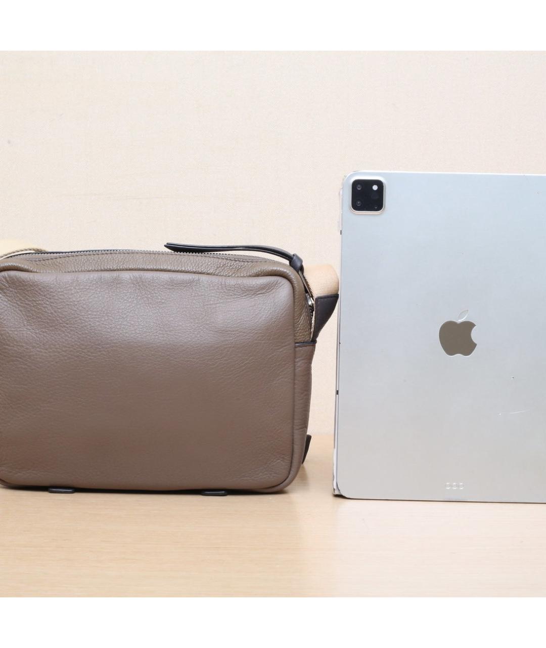 LOEWE Коричневая кожаная сумка через плечо, фото 7