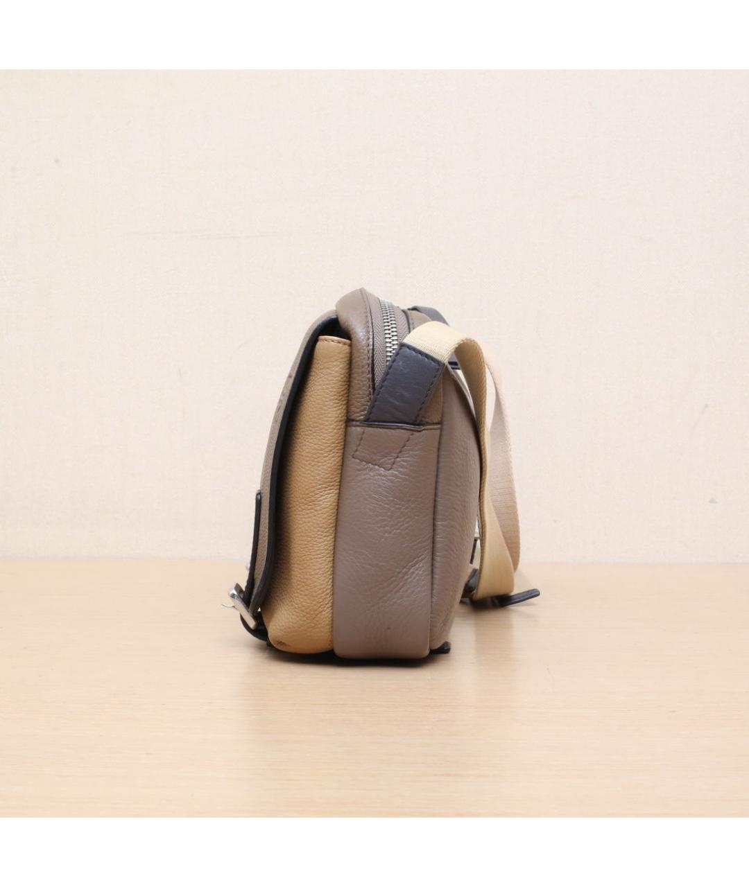 LOEWE Коричневая кожаная сумка через плечо, фото 5