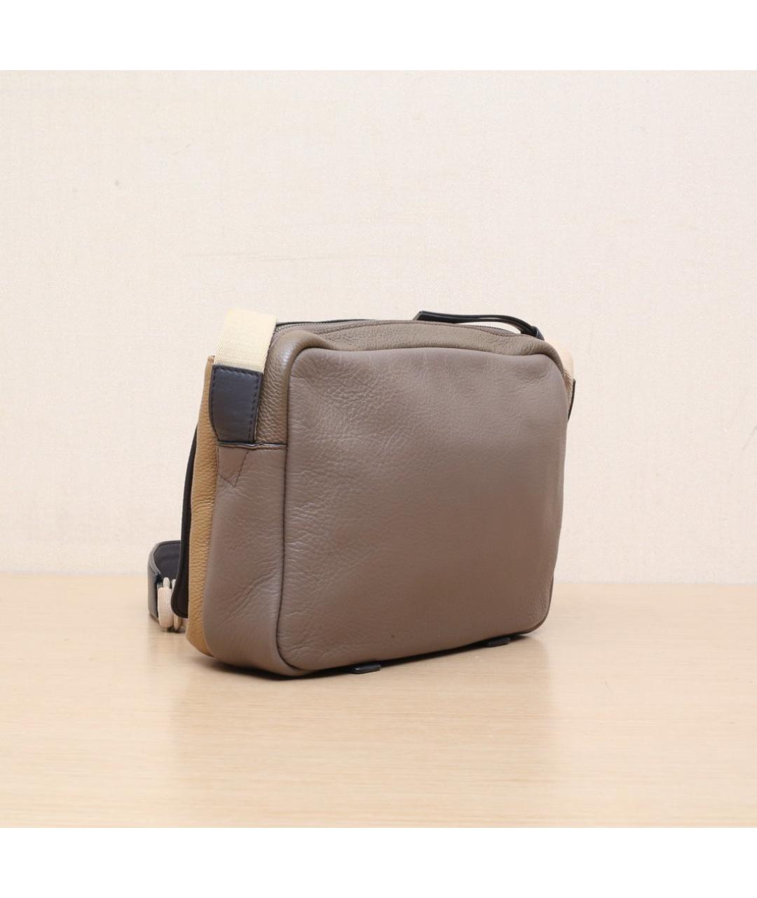 LOEWE Коричневая кожаная сумка через плечо, фото 6