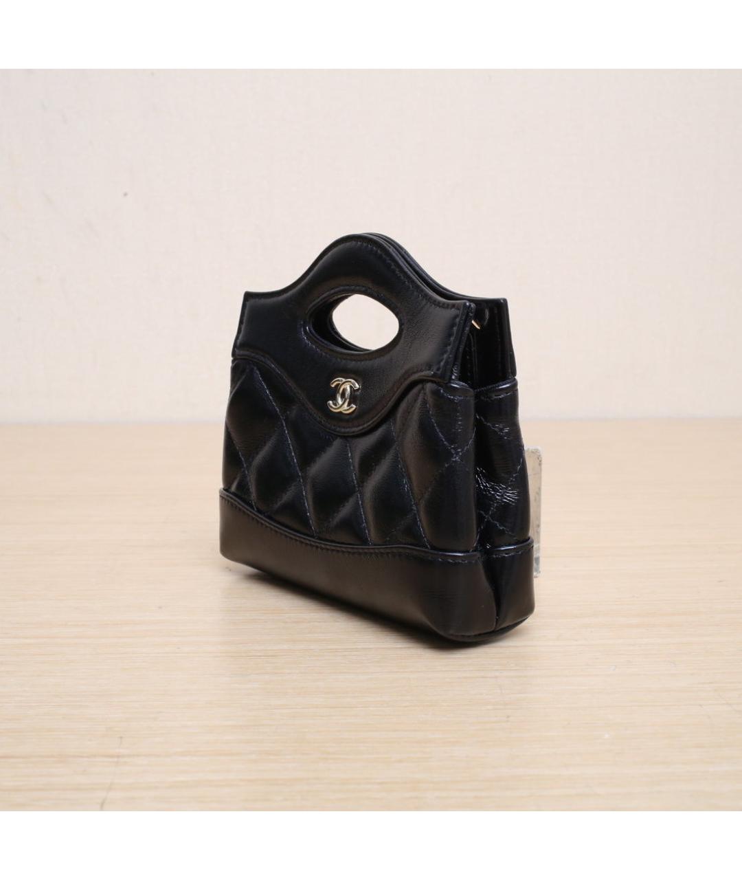 CHANEL Черная кожаная сумка через плечо, фото 4