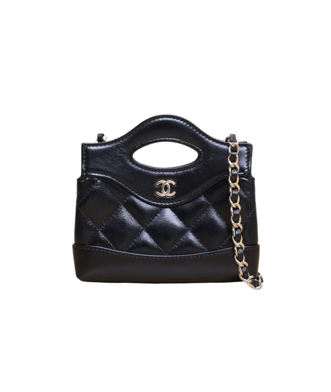 CHANEL Черная кожаная сумка через плечо, фото 1