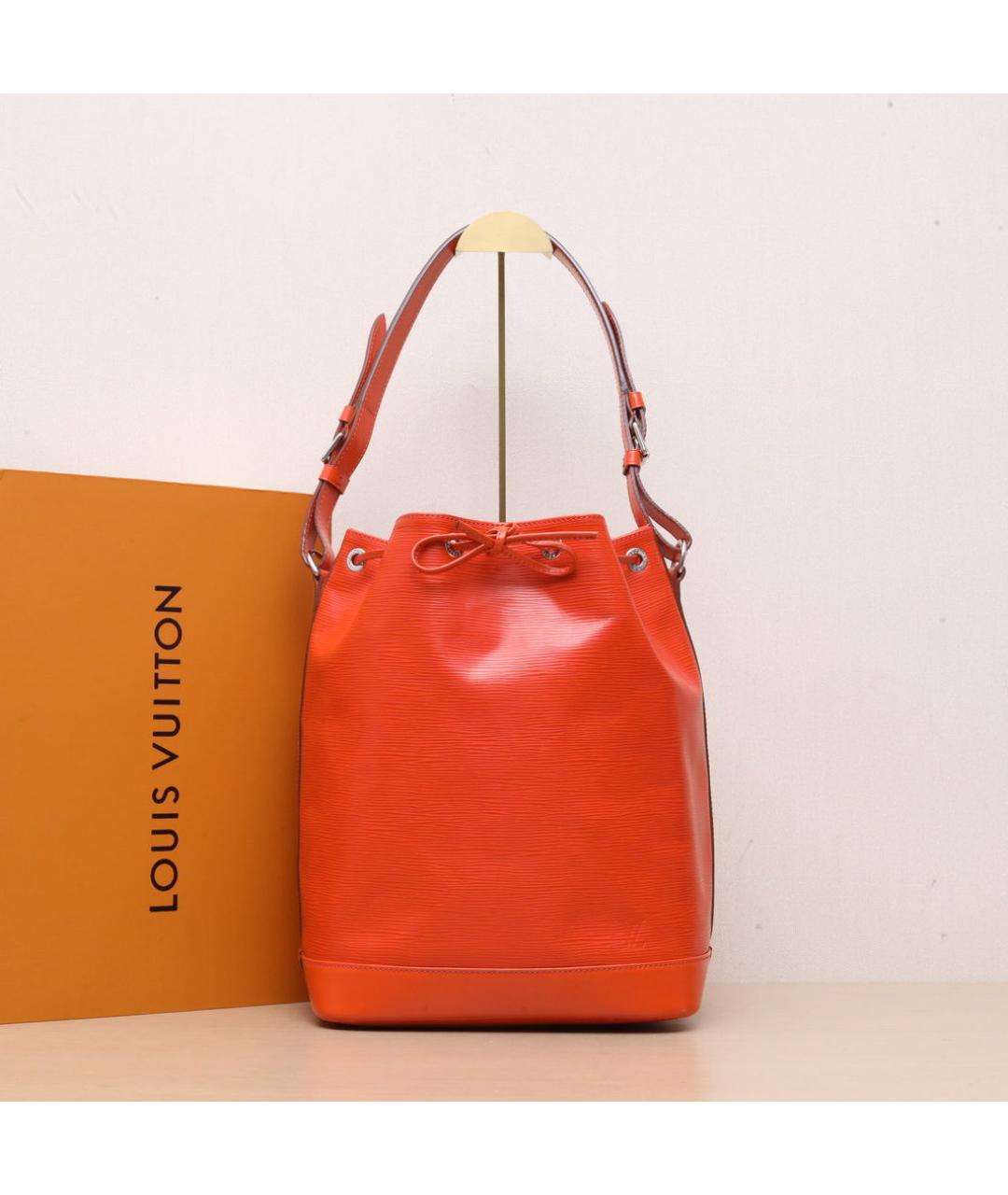 LOUIS VUITTON Оранжевая кожаная сумка через плечо, фото 2