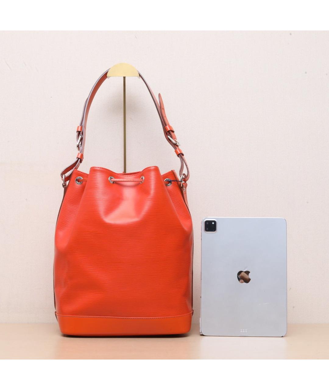 LOUIS VUITTON Оранжевая кожаная сумка через плечо, фото 7