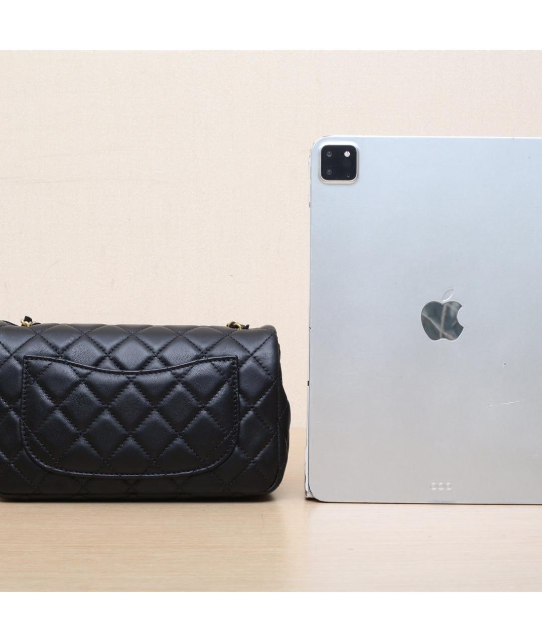 CHANEL Черная кожаная сумка через плечо, фото 7