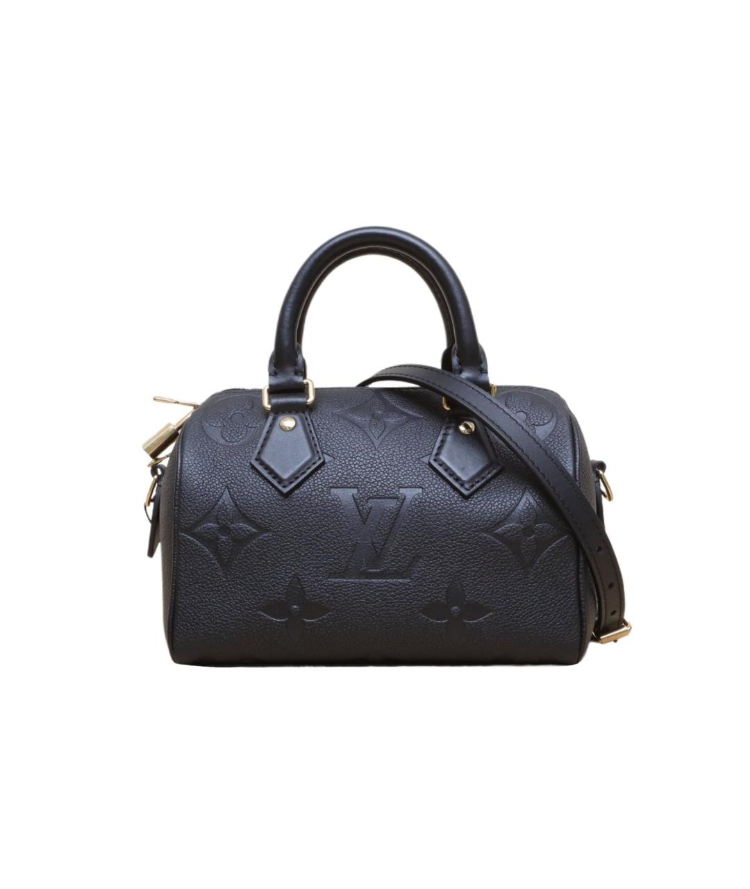 LOUIS VUITTON Черная кожаная сумка через плечо, фото 1