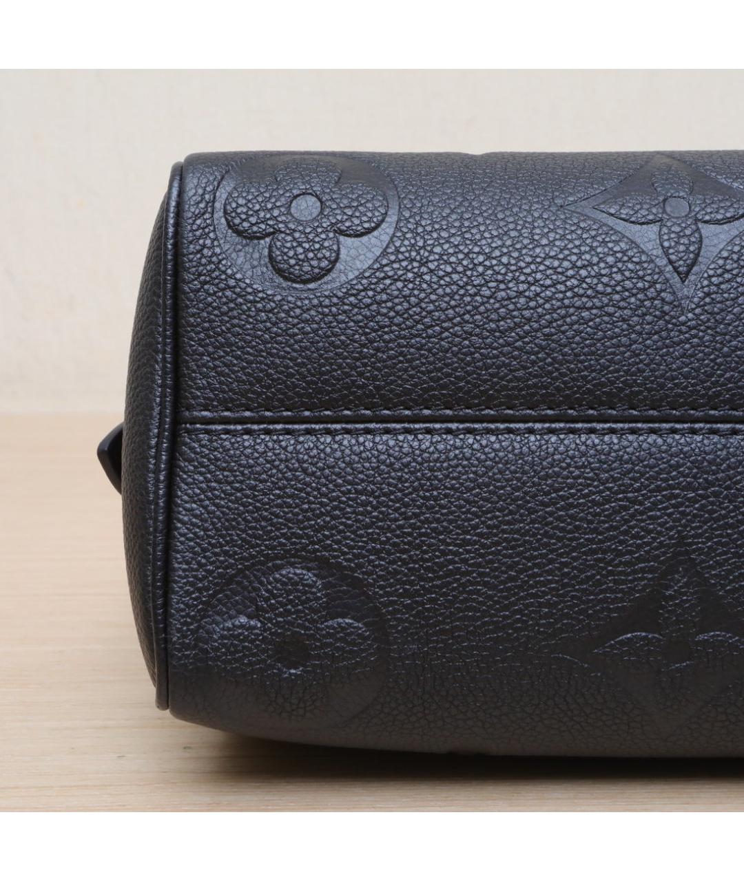 LOUIS VUITTON Черная кожаная сумка через плечо, фото 9