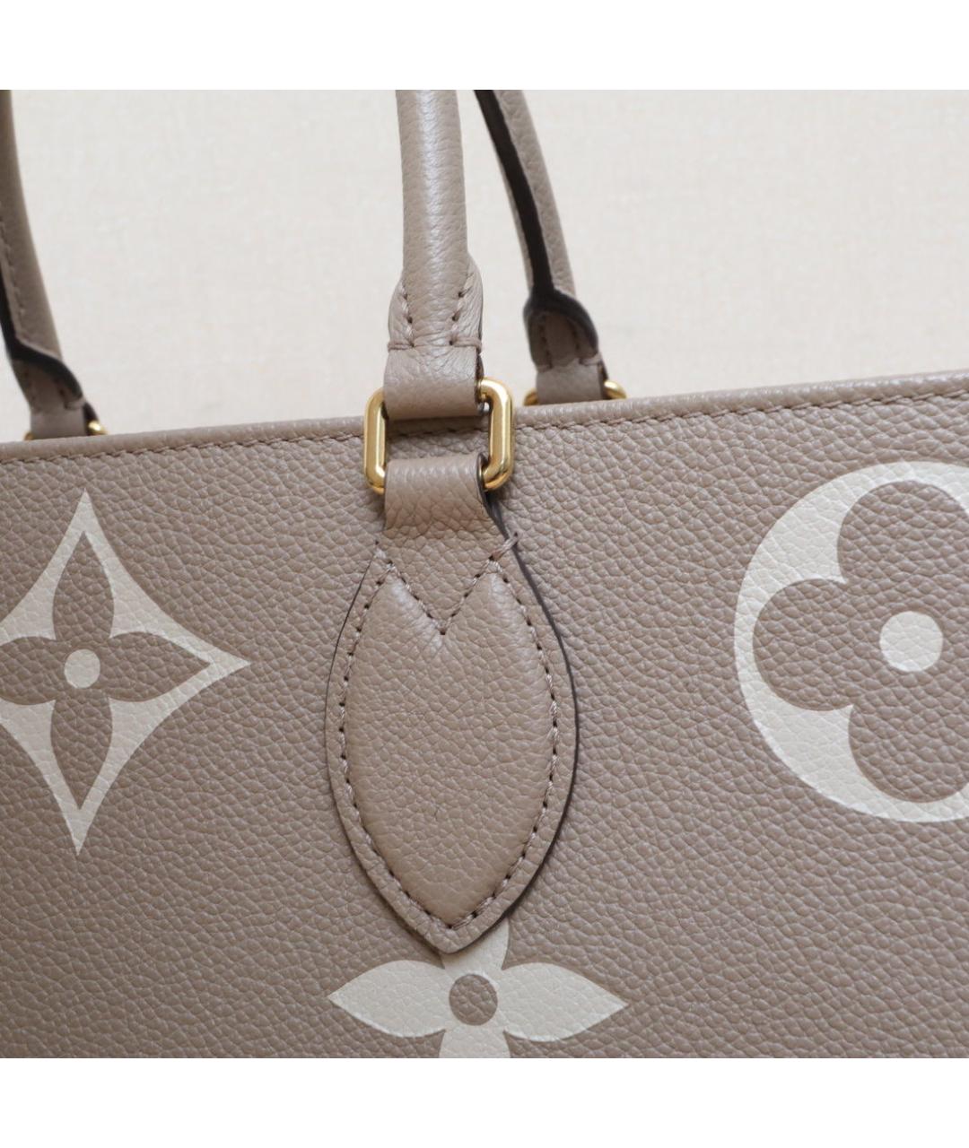 LOUIS VUITTON Серая кожаная сумка через плечо, фото 8