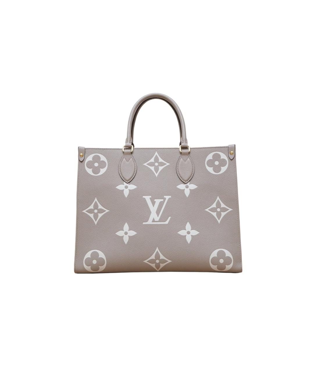 LOUIS VUITTON Серая кожаная сумка через плечо, фото 1