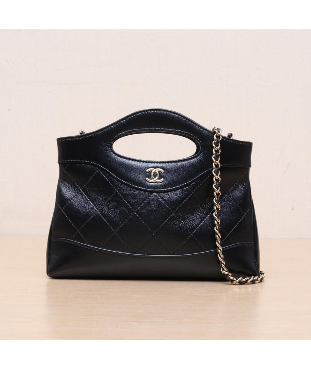 CHANEL Черная кожаная сумка через плечо, фото 3