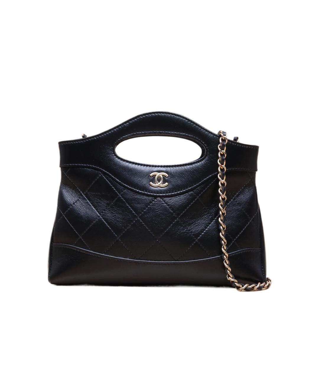 CHANEL Черная кожаная сумка через плечо, фото 1
