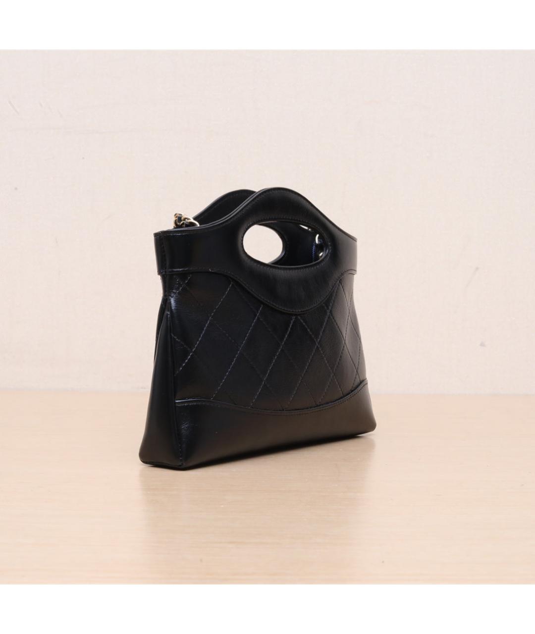 CHANEL Черная кожаная сумка через плечо, фото 6