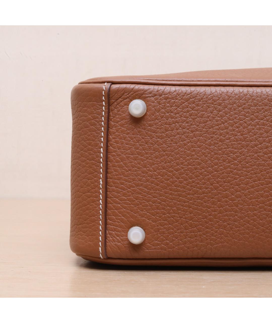 HERMES Коричневая кожаная сумка через плечо, фото 9