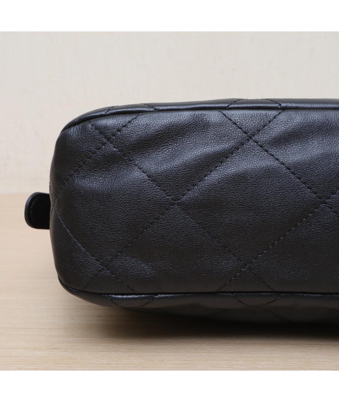 CHANEL Черная кожаная сумка через плечо, фото 9