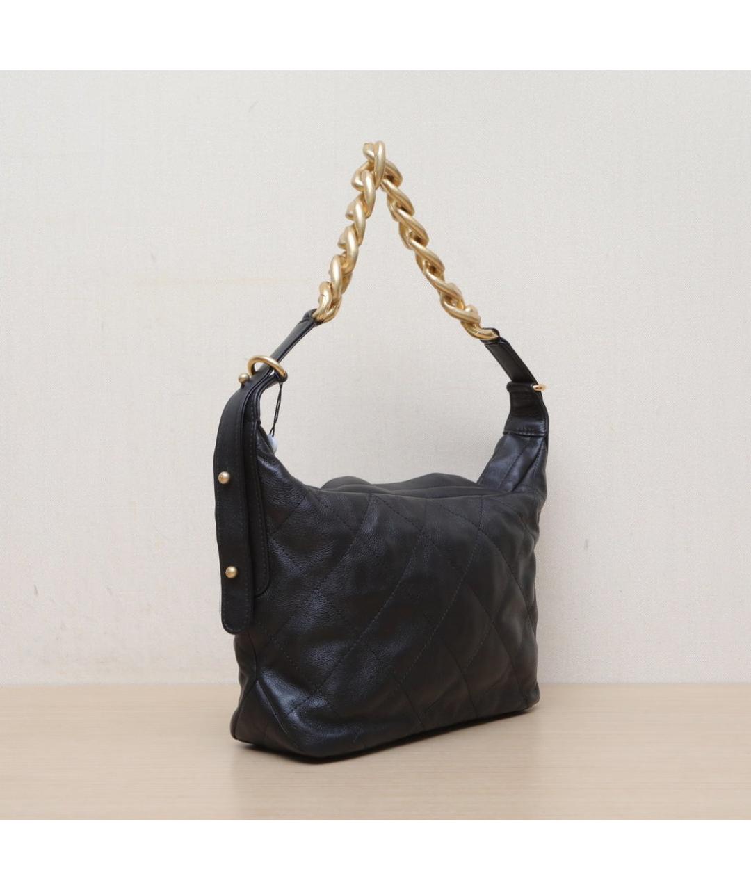 CHANEL Черная кожаная сумка через плечо, фото 6