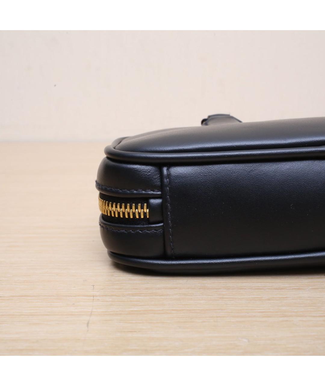 MIU MIU Черная кожаная сумка через плечо, фото 9