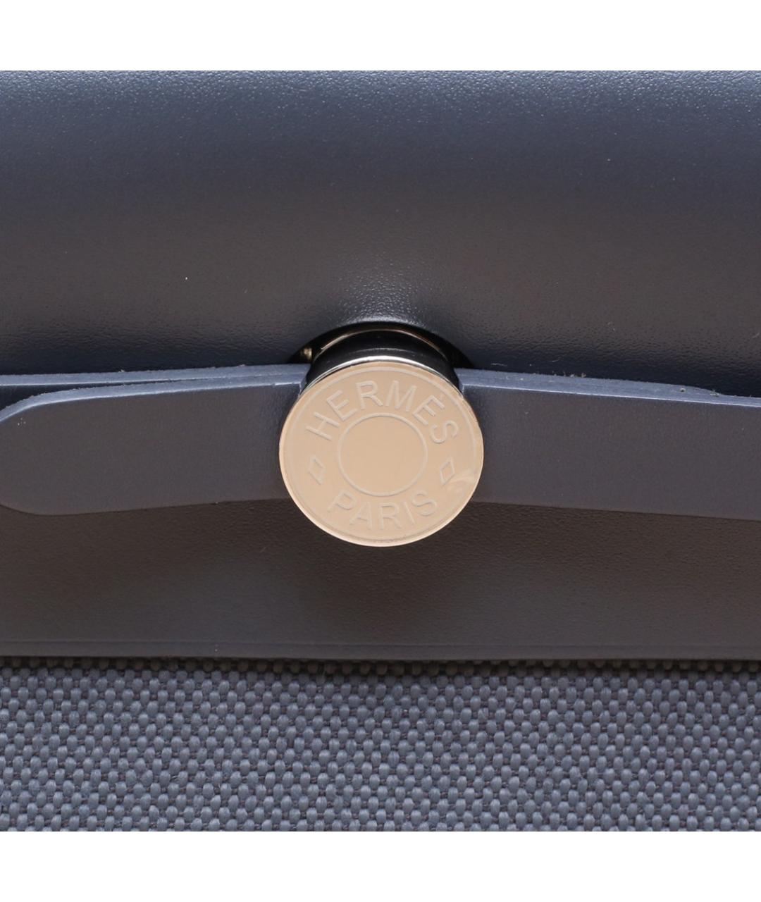 HERMES Серая тканевая сумка через плечо, фото 8