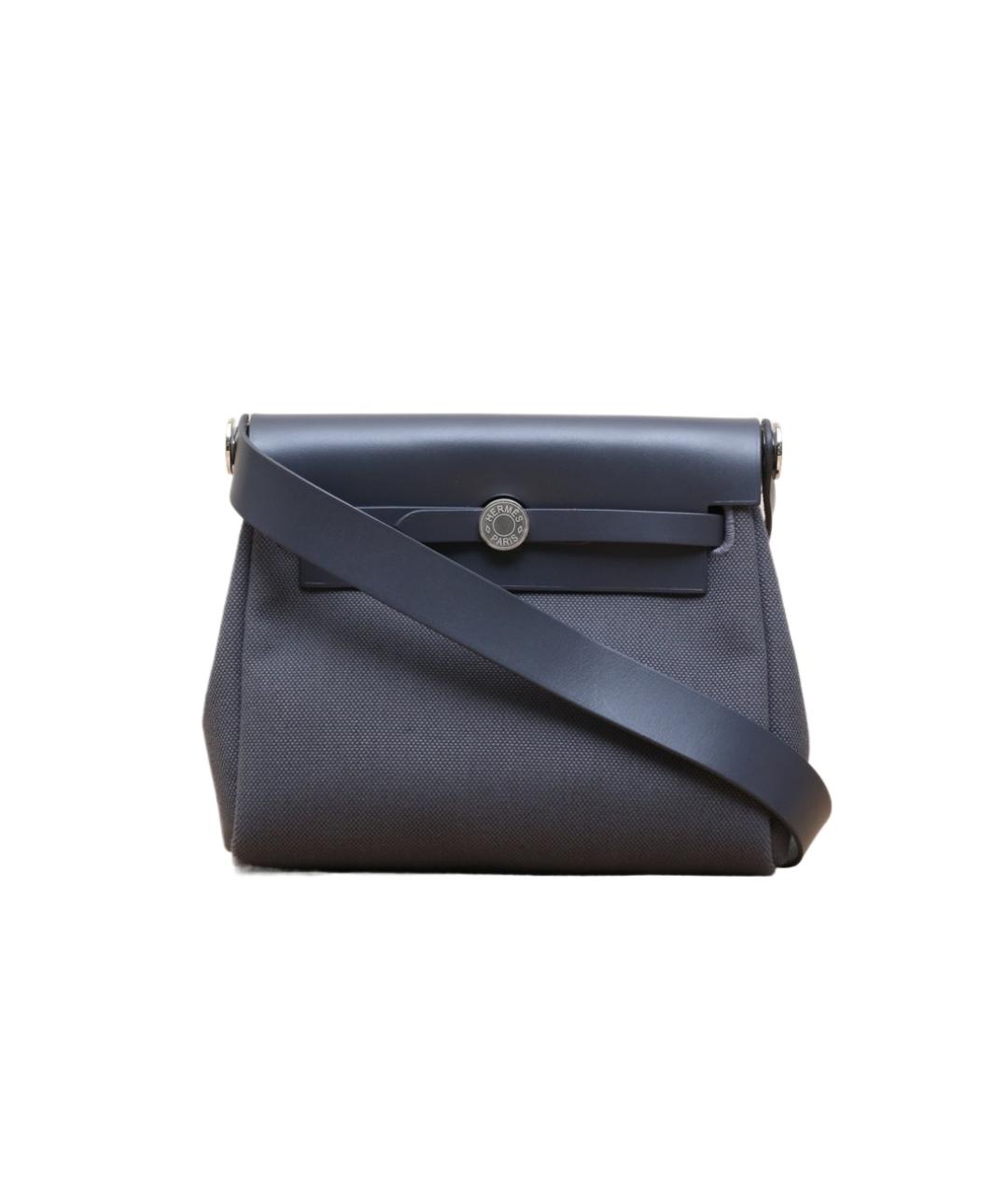 HERMES Серая тканевая сумка через плечо, фото 1