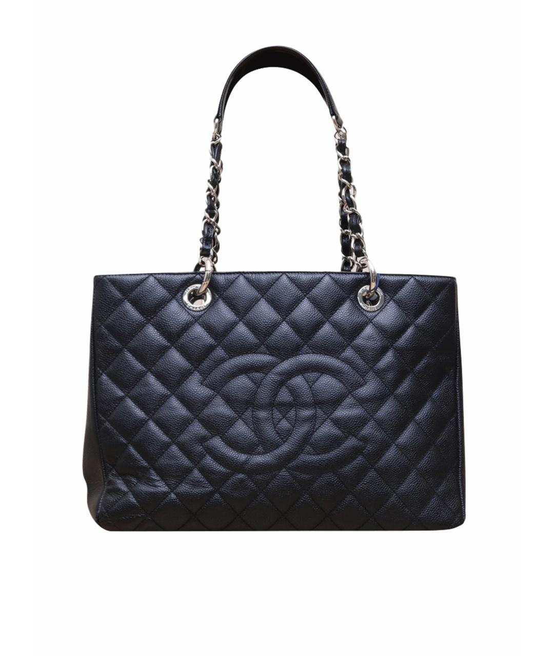 CHANEL Черная кожаная сумка через плечо, фото 1