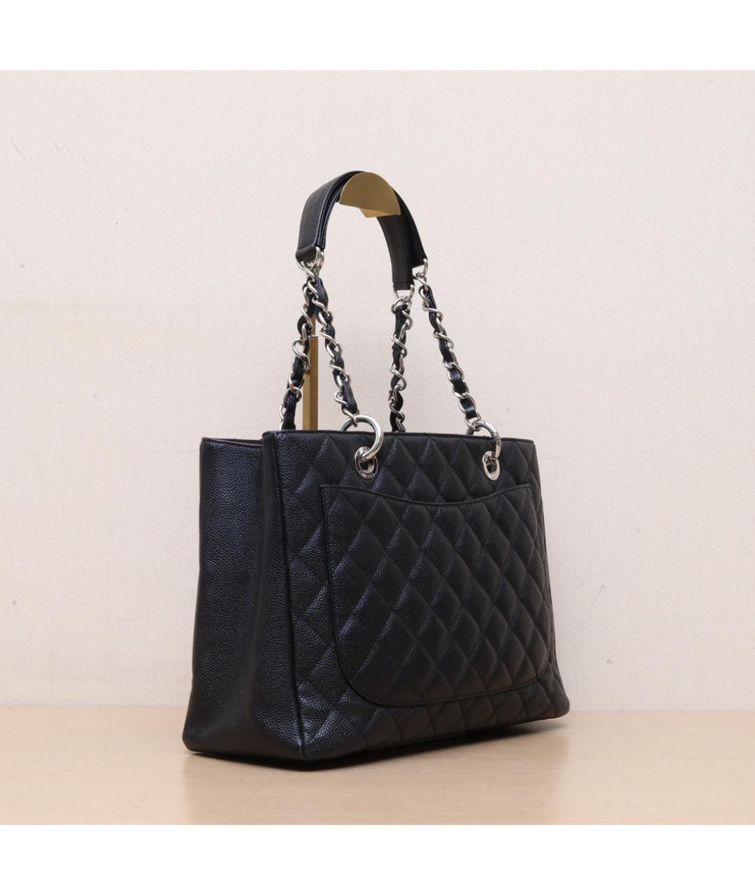 CHANEL Черная кожаная сумка через плечо, фото 6