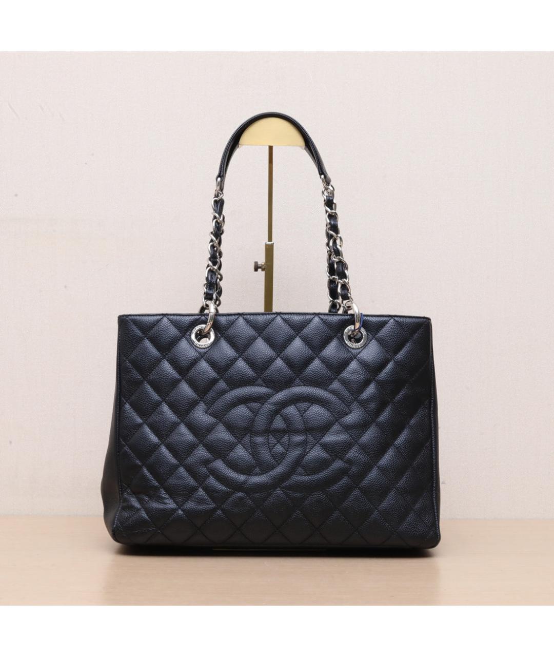 CHANEL Черная кожаная сумка через плечо, фото 3