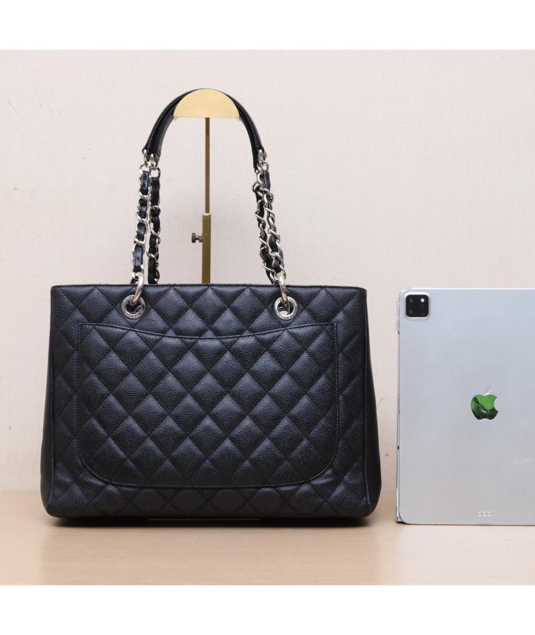 CHANEL Черная кожаная сумка через плечо, фото 7