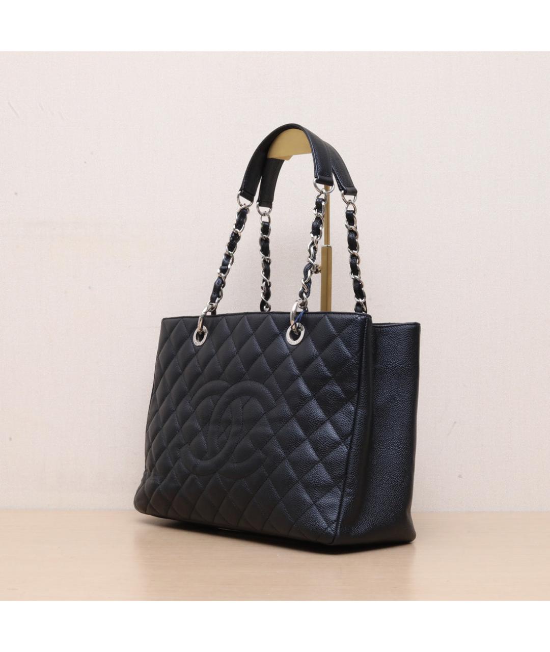 CHANEL Черная кожаная сумка через плечо, фото 4