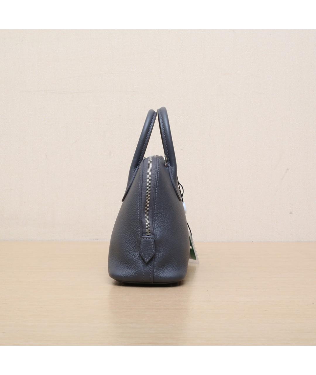 HERMES Серая кожаная сумка через плечо, фото 5