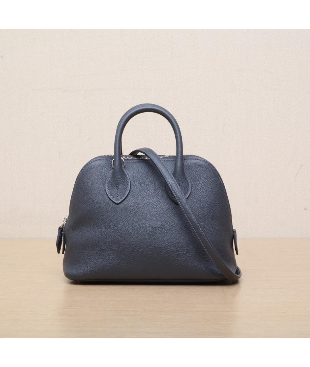 HERMES Серая кожаная сумка через плечо, фото 3