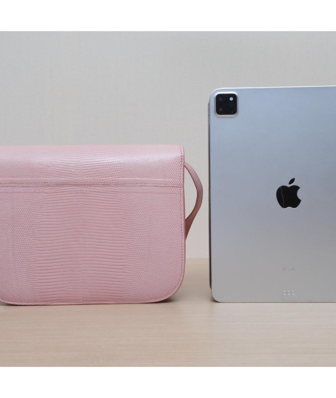 CELINE Розовая кожаная сумка через плечо, фото 7