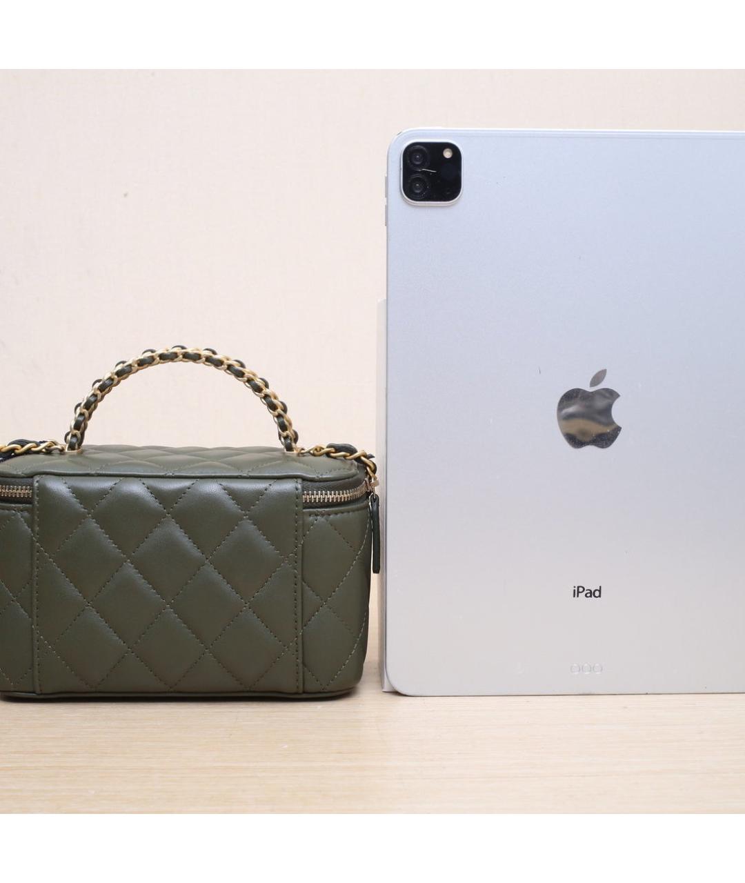 CHANEL Зеленая кожаная сумка через плечо, фото 7