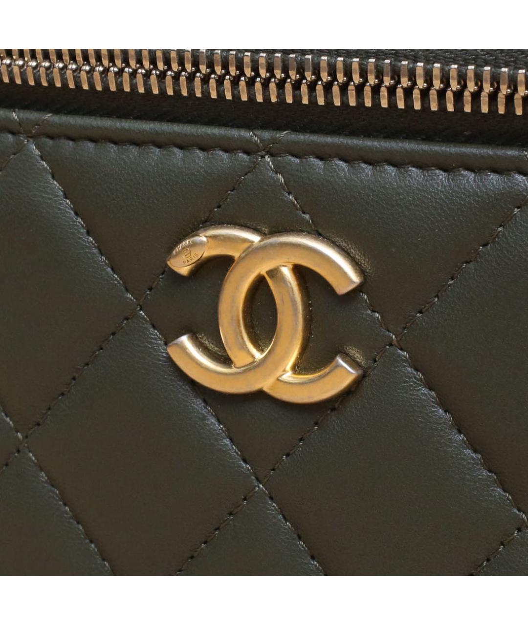 CHANEL Зеленая кожаная сумка через плечо, фото 8