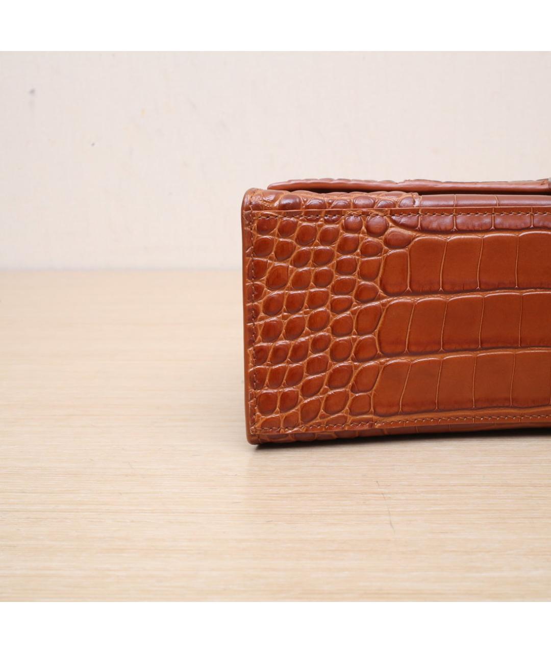 BALENCIAGA Коричневая кожаная сумка через плечо, фото 9