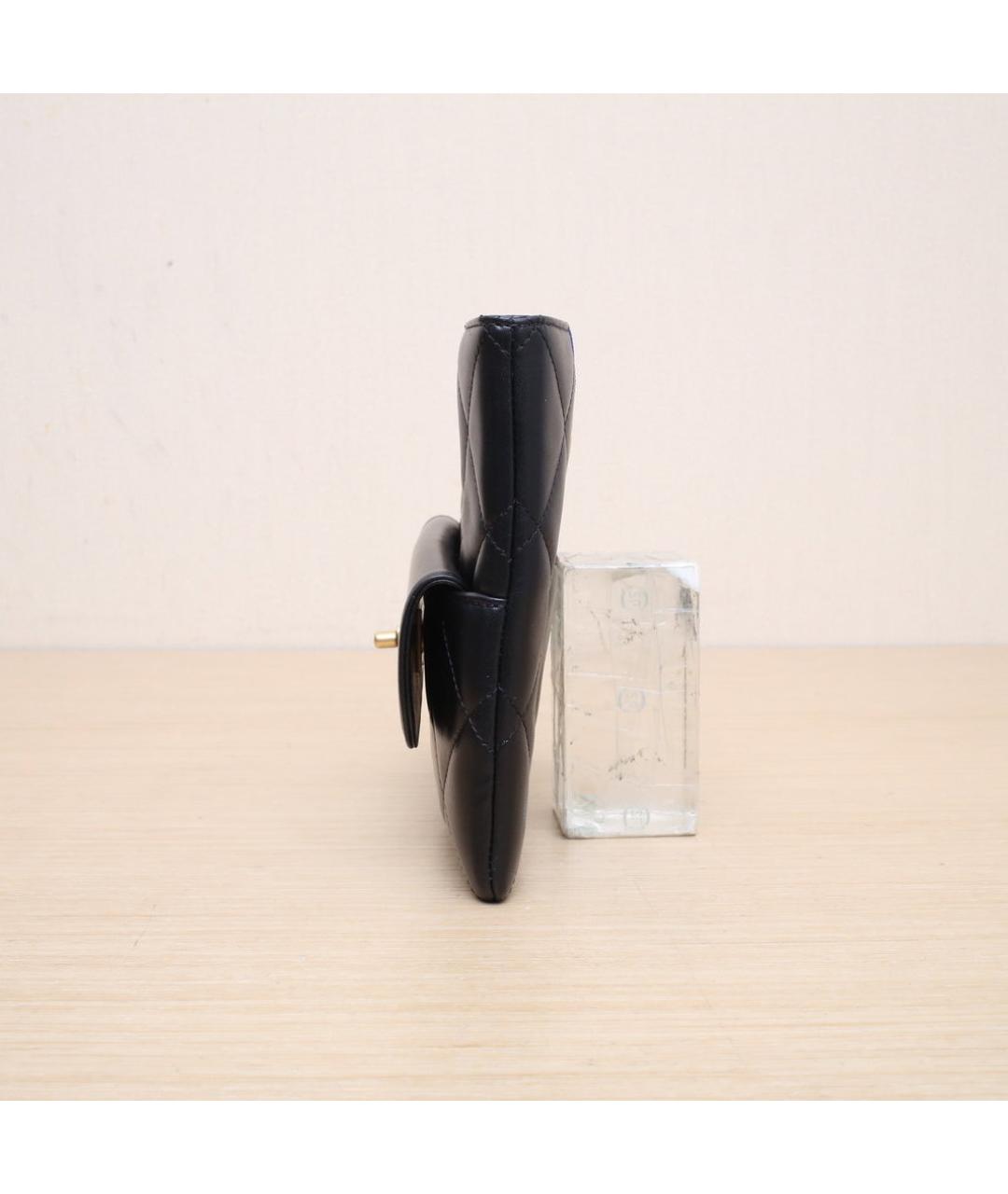 CHANEL Черная кожаная сумка через плечо, фото 3