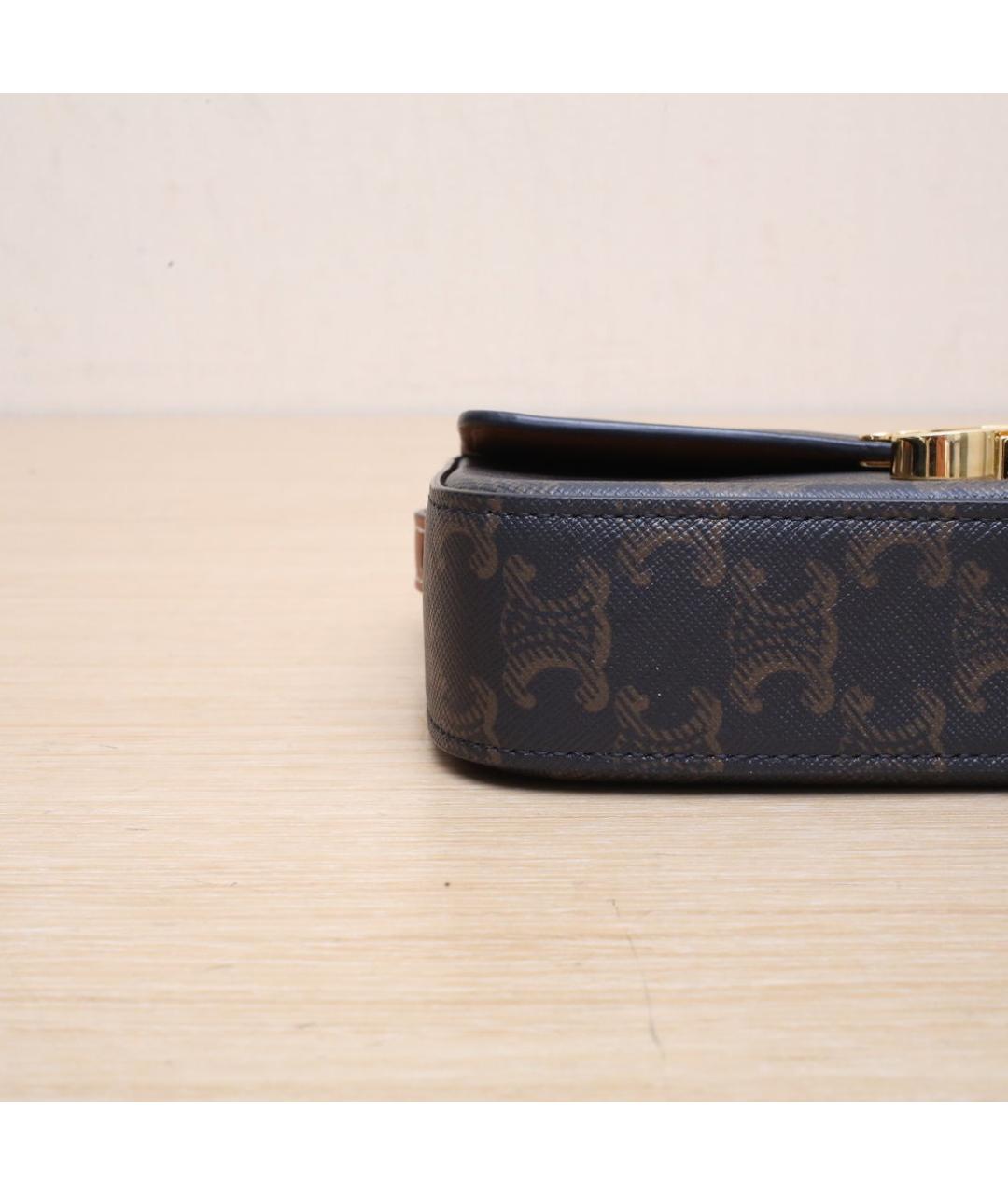 CELINE Коричневая сумка через плечо, фото 9