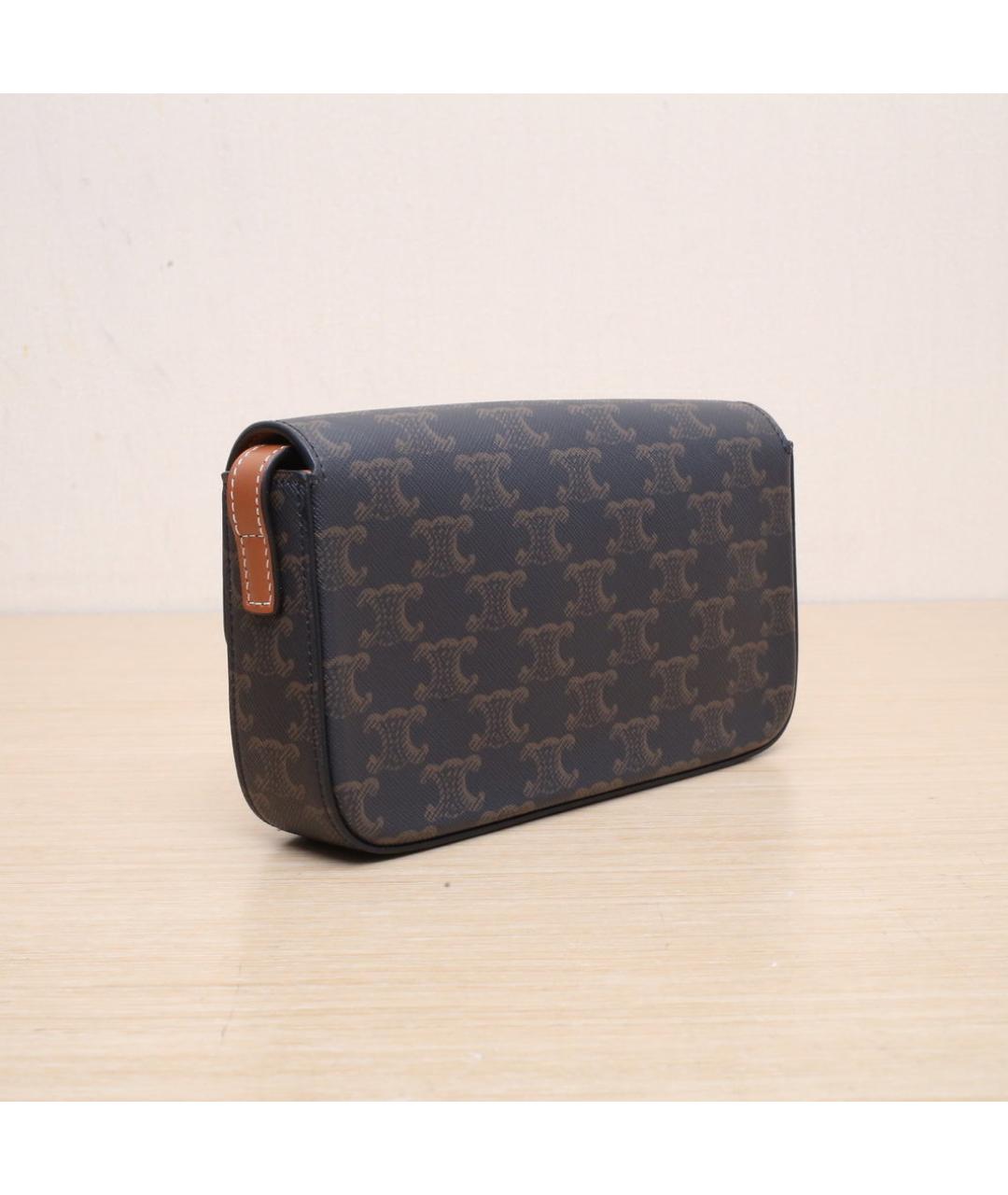 CELINE Коричневая сумка через плечо, фото 6