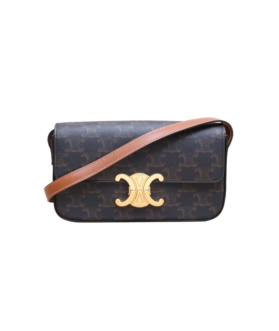 CELINE Коричневая сумка через плечо, фото 1