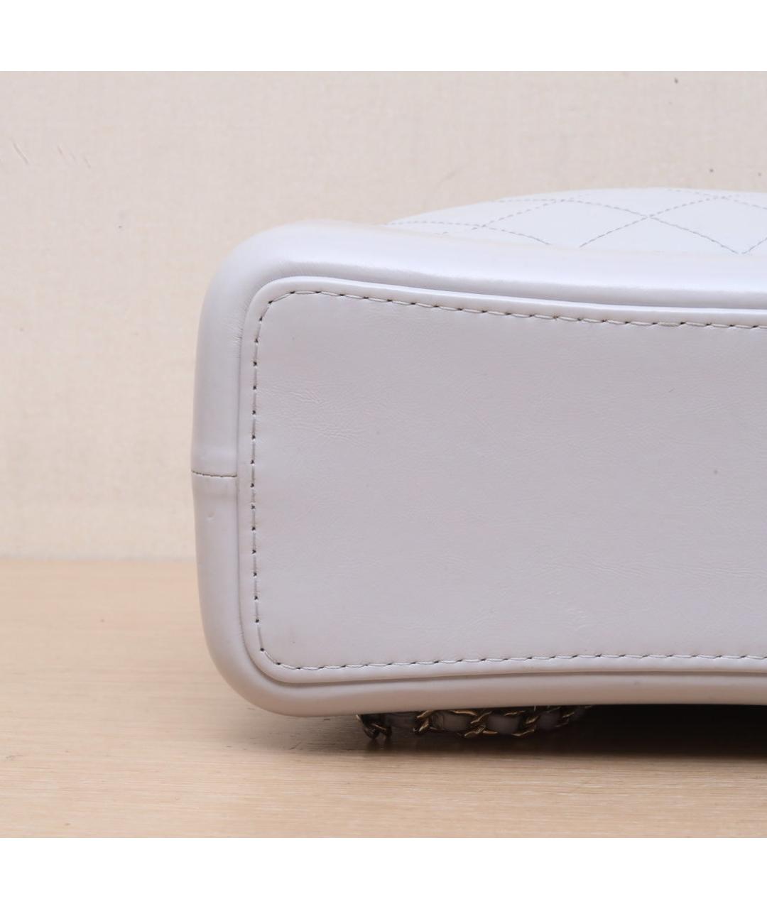 CHANEL Белый кожаный рюкзак, фото 9