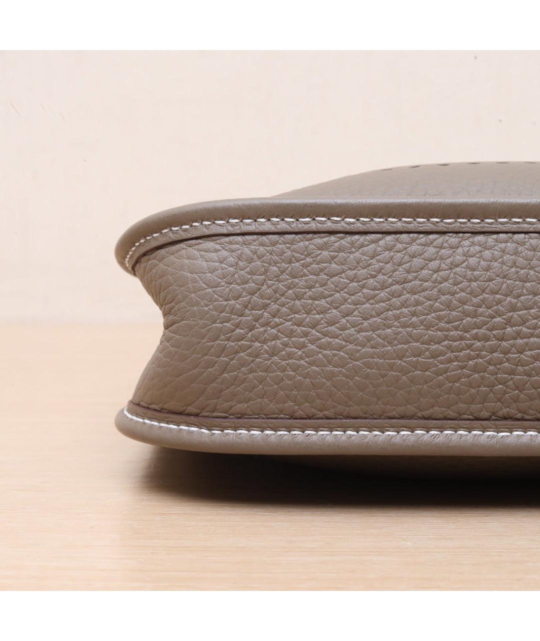 HERMES Коричневая кожаная сумка через плечо, фото 9