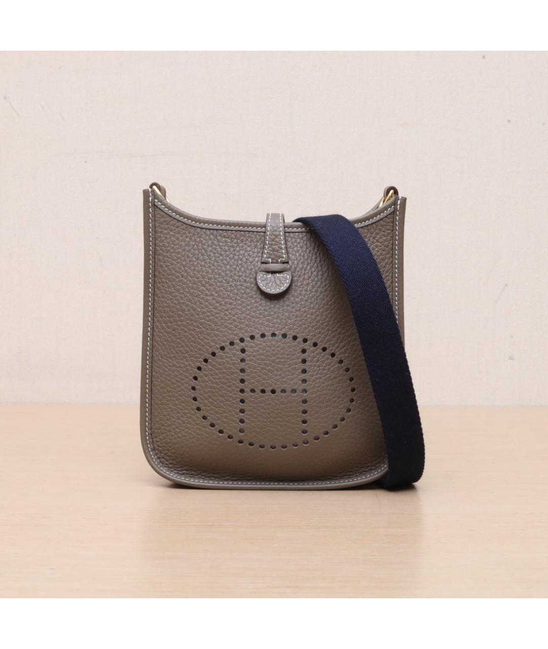 HERMES Коричневая кожаная сумка через плечо, фото 3