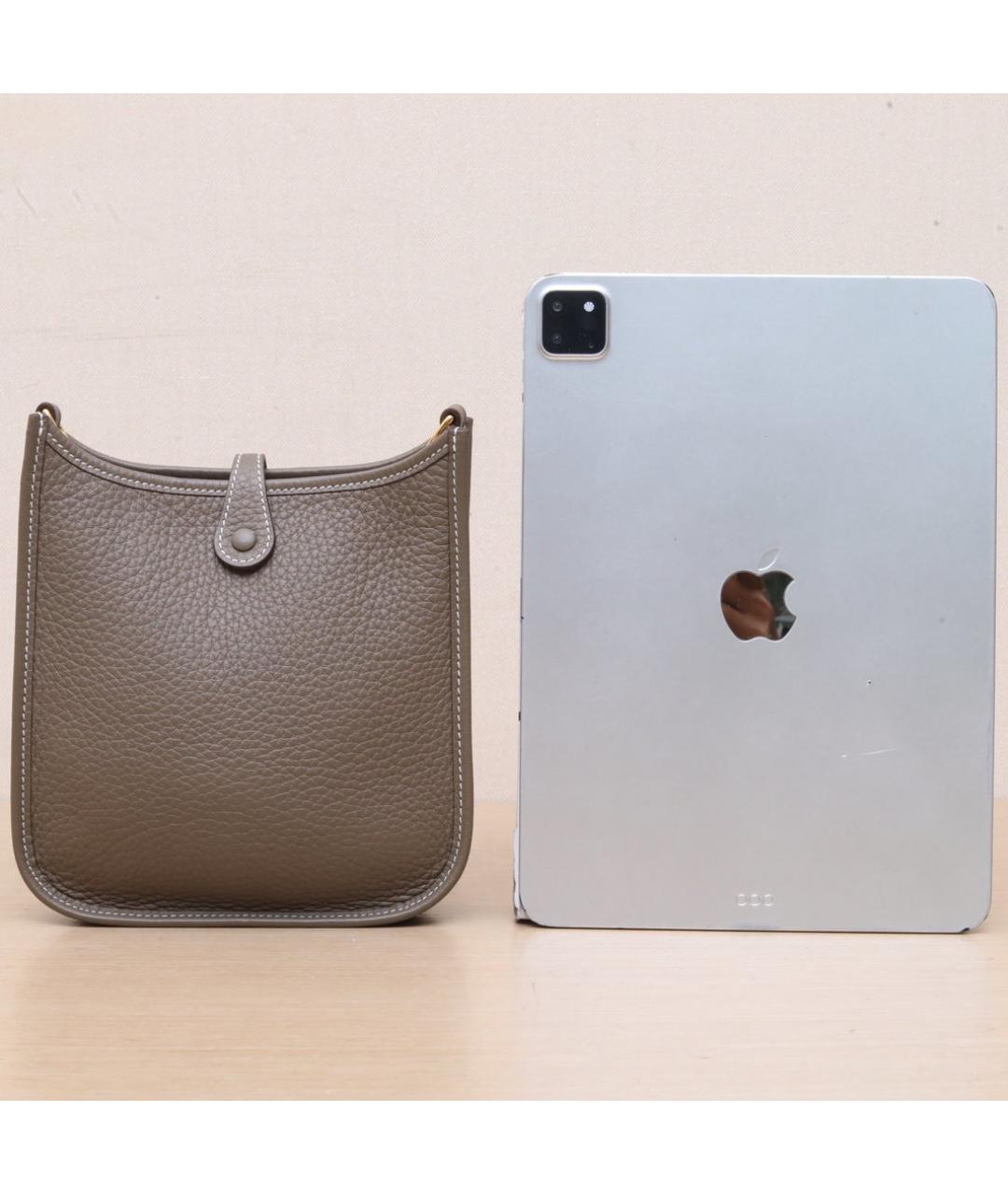 HERMES Коричневая кожаная сумка через плечо, фото 7