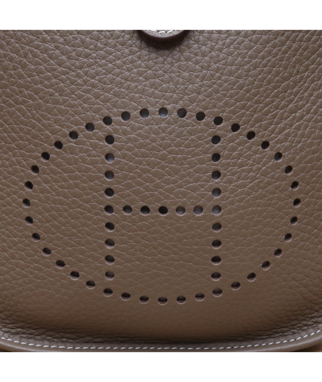 HERMES Коричневая кожаная сумка через плечо, фото 8