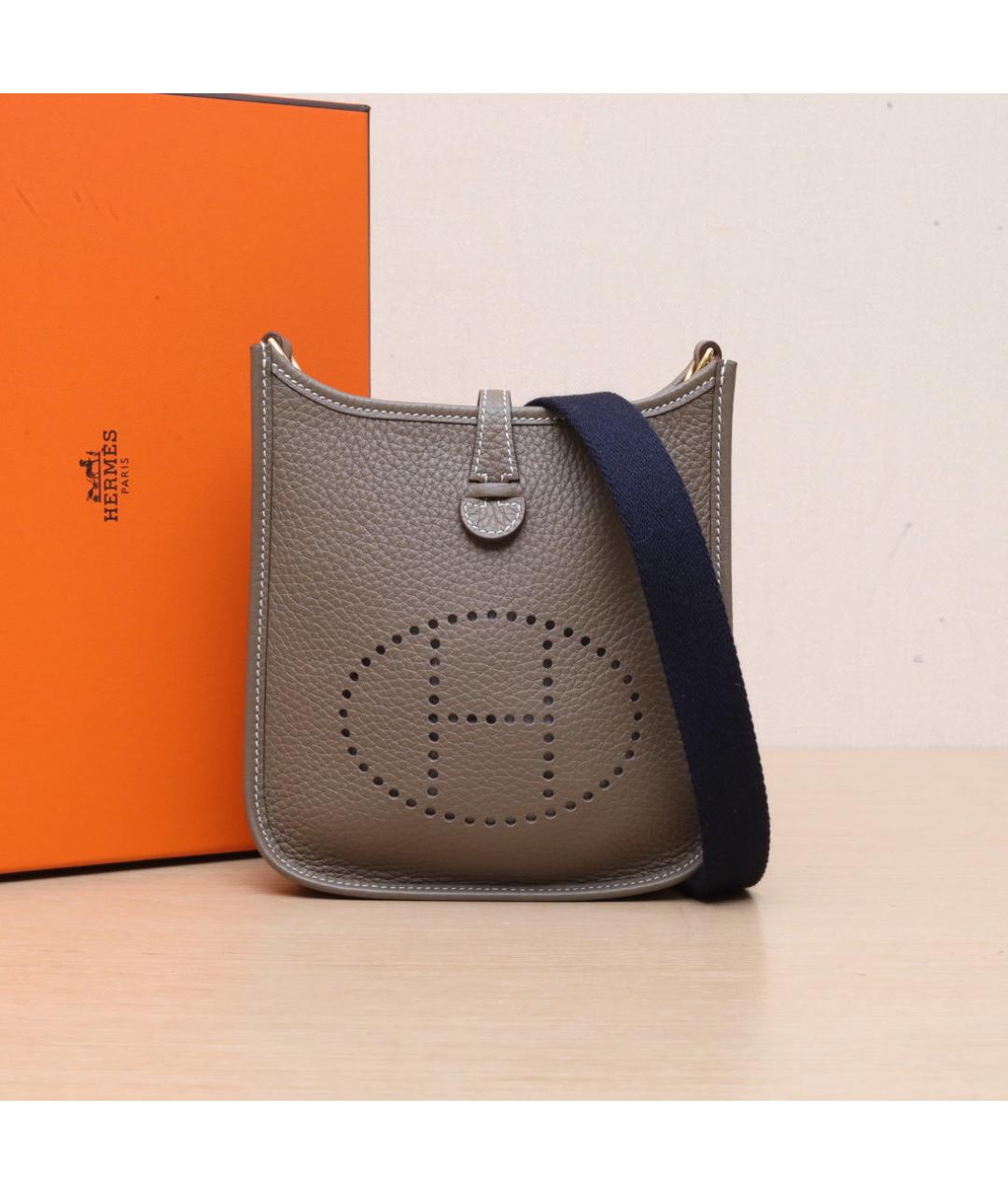 HERMES Коричневая кожаная сумка через плечо, фото 2